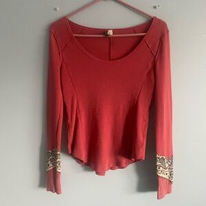 We the free rust color top